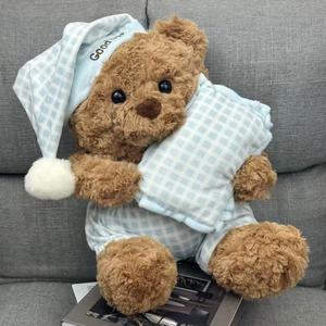 Almohada de oso de alta calidad, juguete de peluche, muñeco de oso soñoliento calmante en pijama, regalo para niños y niñas, juguete de peluche - Product Image 1
