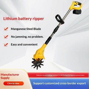 Micro-cultivateur portatif à <span class=keywords><strong>batterie</strong></span> lithium, machine à ameublir la terre, motoculteur agricole, petit cultivateur rotatif électrique domestique - Product Image 2