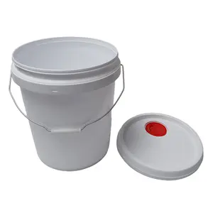 3-Gallonen-Wachsbehälter aus Kunststoff in Lebensmittelqualität mit Griff und Deckel