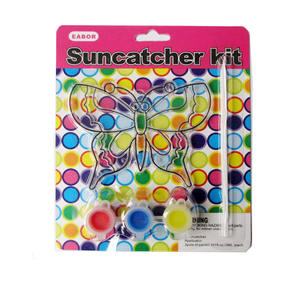 Groothandel Plastic 3 Kleuren Diy Schilderij Raam Decoratie Kunst Zon Vanger Craft Kit Voor Kinderen Cadeau - Product Image 1