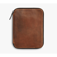Porte-documents en cuir Crazy Horse vintage, organiseur professionnel pour affaires avec fermeture éclair, fabrication OEM&ODM, marque fabriquée en Chine