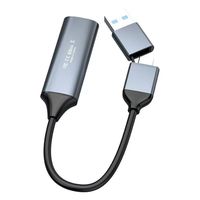 Tarjeta de Captura de Video 2 en 1 HDMI a USB Tipo C de 1080p y 60 Hz