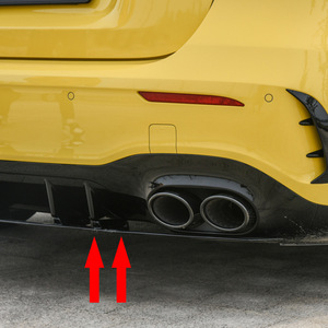 Spoiler de pare-chocs arrière Mercedes-Benz Classe A W177, finition noir piano, modification pour A35 A45 AMG Sport Edition - Product Image 3