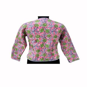 Veste en polaire à fleurs pour femmes, réversible, en coton, manteau court d'hiver pour filles, prix avantageux - Product Image 5