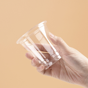 8oz 78mm PET Disposable Clear Plastic Cups for Dessert Banana <strong>Pudding</strong> Ice Cream Yogurt <strong>Parfait</strong> with Dome Lids - Product Image 4