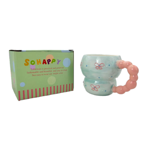 Taza de Cerámica Ecológica de 400 ml con Diseño Creativo de Dibujos Animados, Ideal para Cerveza, Leche, Avena, Regalo para Fiestas y Viajes - Product Image 6
