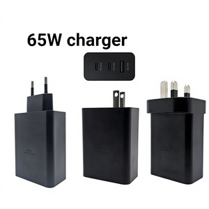 Chargeur mural USB C 65W PD 3.0 ultra-<span class=keywords><strong>rapide</strong></span> SCP OTP pour téléphones Android, prise US EU UK, protection anti-feu OVP - Product Image 1