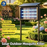 JN JN Solar Muggenlamp Buiten Tuin Waterdicht Hoge Spanning Elektrische Schok Solar Buiten Muggenlamp
