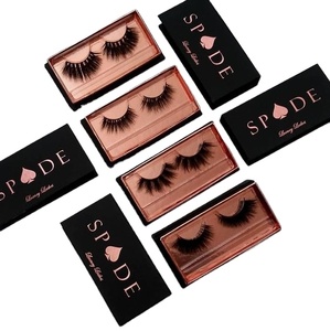 3 D25mm20mm Wimpern verkäufer Großhandel Custom Rose Gold Verpackungs box mit UV-Vorteil Kostenlose Probe mit Logo-Anpassung - Product Image 2
