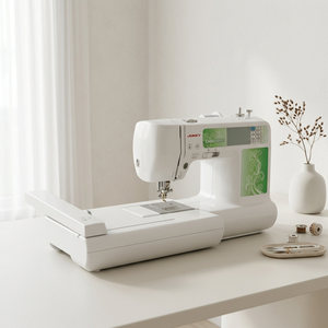 JK890B Mini Computer Controlled Sewing Embroidery Machine for Home Use Built in Abundant Embroidery Patterns - Product Image 1