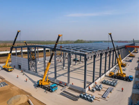 Fabricant de structures en acier industrielles, production en série, prix compétitif, structure en acier lourd