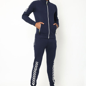 New Fashion 100% cotton fleece Men Tracksuit High Quality Oversize Loose Custom Street Wear Men's Tracksuits - Product Image 1