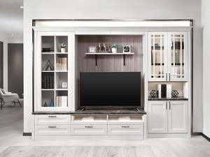 Meuble TV moderne minimaliste, meuble multifonctionnel pour le salon, le bureau, support élégant pour TV et rangement - Product Image 2