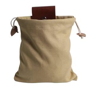 Sac de ceinture pliable en toile Mydays pour la cueillette de fruits et légumes en extérieur, avec sangle en cuir - Product Image 1