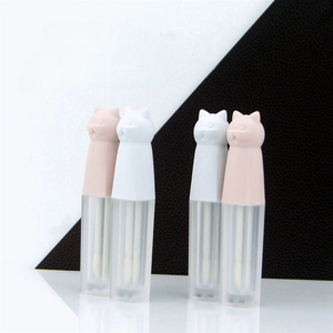 Capuchon de tête de chat carré semi-transparent de haute qualité de luxe brillant à lèvres liquide fard à paupières <span class=keywords><strong>tube</strong></span> vide disponible maintenant - Product Image 2