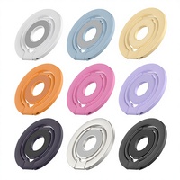Logo personnalisé 360 °   Support de téléphone rotatif et flexible avec anneau de maintien et béquille, portable pour utilisation sur bureau, compatible avec les coques de téléphone