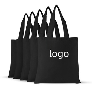 Promotional Personalized Blank <b>Plain</b> Cotton <b>Canvas</b> Bags Reusable Shopping Cotton Tote Bags With Custom Printed Logo - Product Image 3