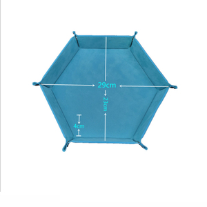 23*23*4 cm PU cuir velours matériel boîte à dés plus grand hexaèdre 6 faces coloré mdn plateau à dés emballage et <span class=keywords><strong>produit</strong></span> d'impression - Product Image 3