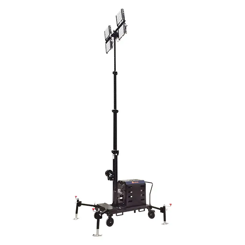 6M Industrial Mobile Light Tower LED Teleskop konstruktion Beleuchtungs turm