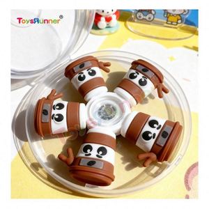 Fidget Spinners en silicone et plastique de haute qualité, portables, kawaii, petits, mini, jouets sensoriels EDC, gestion du stress, jouets amusants pour enfants - Product Image 3