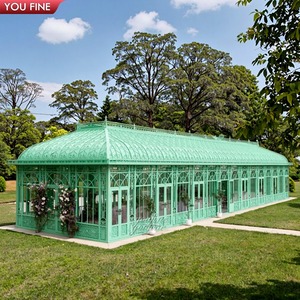 Gazebo Grande de Hierro para Jardín YOUFINE, Estructura de Conservatorio de Hierro Forjado para Decoración de Exteriores Tipo Chateau - Product Image 6