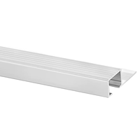 Profilé de nez de marche en aluminium antidérapant, protection de bord de marche en aluminium extrudé, trou hexagonal pour escaliers en bois ou en carrelage