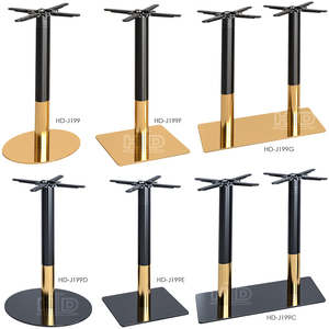 قاعدة طاولة معدنية مربعة أو مستديرة من الفولاذ المقاوم للصدأ بلون ذهبي وردي للمطاعم وطاولات القهوة، رائجة البيع - Product Image 6