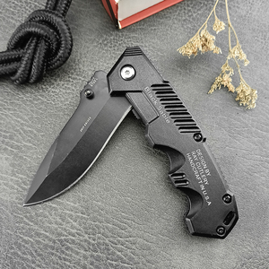 Couteau pliant en fourrure de vison noir ECD, outil de survie pour le camping, couteau de poche portable pour l'extérieur, couteau quotidien pour légumes et fruits CEM - Product Image 1