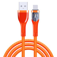 Logo personnalisé de boîte de vente au détail de marque câble d'alimentation à lumière bleue câbles de voiture et accessoires couramment utilisés câble de téléphone portable d'ordinateur micr