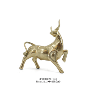 Statua di Toro Potente in Resina Artificiale, Scultura Animale 3D Fatta a Mano in Argento per Decorare la Tua Casa - Product Image 5