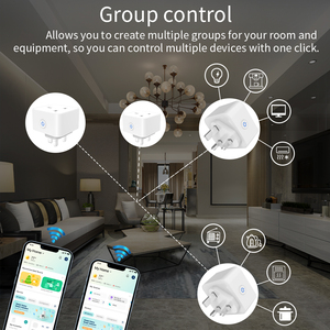 LangYeao WiFi enchufe inteligente versión del Reino Unido 16A/20A Google <span class=keywords><strong>Alexa</strong></span> Compatible con Control de voz enchufe de pared Función de medidor de potencia - Product Image 4