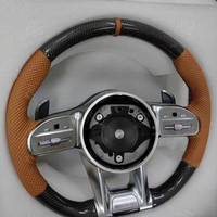 Volant en cuir personnalisé adapté aux Mercedes Benz Gls Gle W204 W205 W213 W219 W222 E63 Amg C63 E63 S63 G63 G65