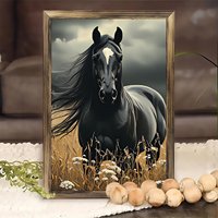 Toile encadrée en bois 20x30cm avec motif crème glacée