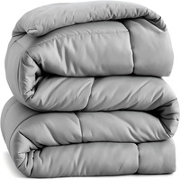 Couette ChaMXue en coton épais pour l'hiver, spécifique hôtels et gîtes, grise, douce et confortable pour la maison