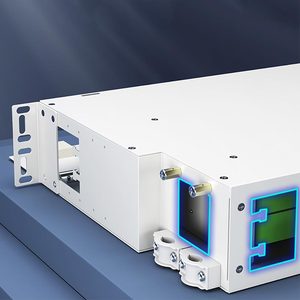 <b>Rack</b> Mount 144 Core LC Singlemode OM4 Steel Cabinet Modular ODF Fiber Patch Panel with POE/GSM/SDK Support - Product Image 2