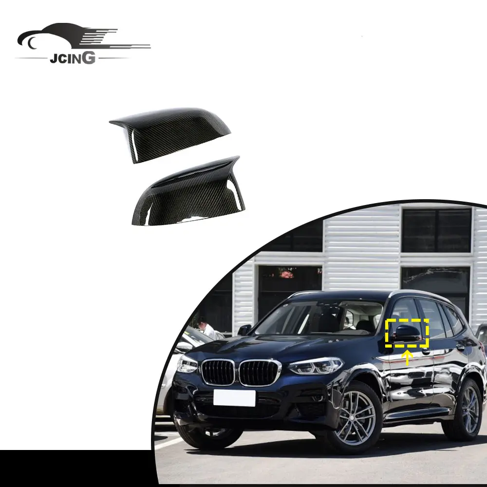 Carbon Fiber Car bodykit Review Wing Mirror Cover for BMW X3 X5 G05 G01 X4 G02 X6 G06 2019-2020