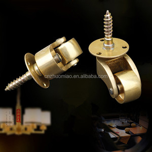 1,5 zoll 2 2,5 antike kleine quadrat tasse oder stem messing möbel rollen Möbel Rollen - Product Image 3