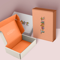 Boîte à logo imprimée personnalisée boîte d'expédition en carton ondulé avec logo emballage de vêtements pour boîte-cadeau d'expédition de costume de T-shirt
