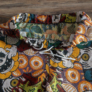 กางเกง<span class=keywords><strong>ขา</strong></span><span class=keywords><strong>สั้น</strong></span>ผ้าทอแจ็คการ์ดลายฮิปฮอปสำหรับผู้ชาย ดีไซ<span class=keywords><strong>น</strong></span>์ใหม่ ผลิตจากผ้าฝ้ายรีไซเคิลผสมโพลีเอสเตอร์ ระบายอากาศได้ดี <span class=keywords><strong>ราคา</strong></span>โรงงาน - Product Image 3