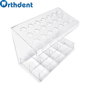 อุปกรณ์จัดฟันอะคริลิก21รูกล่องใส่เครื่องมือทันตกรรมกล่องขนาดกลางสำหรับเข็มฉีดยาเรซินกาวทันตกรรม - Product Image 2