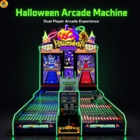 Machine de bowling d'arcade professionnelle pour Halloween, à monnayeur, avec distribution de tickets, équipement de jeu commercial