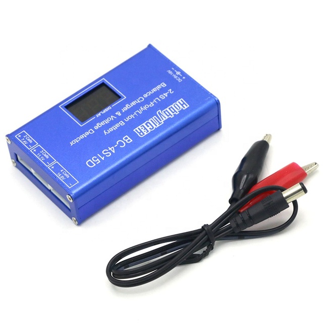 BC-4S15D Battery Lithium Lipo Balance Charger Voltage Detector LCD Digital Display Balance Charger With Adapter for RC Battery