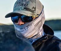 Mustad 100% Original 26x48.5cm Masque de protection solaire souple pliable multi-tubes pour la pêche au bar, au brochet, au marlin et à la carpe en rivière