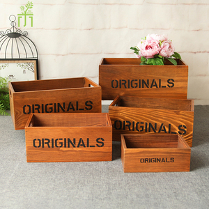 Bộ 5 Sơn Rắn Thông Tùy Chỉnh Kích Thước Hộp Gỗ Với Xử Lý Rau Hoa Thùng Tùy Chỉnh Hộp Gỗ - Product Image 2