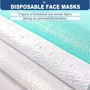 Haixin Health 3 lapisan Logo khusus dewasa masker wajah bedah Ti di rumah sakit CE medis bertali hijau ikat kepala masker grosir - Product Image 4