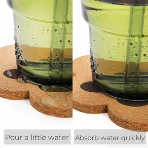 Cute Cartoon <b>Cat's</b> Paw Coaster Heat Insulation Anti-Ironing Eco-Friendly 12cm Wooden Dining Table Cork Food Use Tea Bowl Pad - Product Image 3
