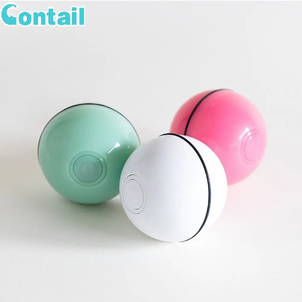 Manufacturer Direct Sale Pet Cat Toy, LED Glow Cat Ball USB Charging Smart Cat Toy Electric Rolling Ball