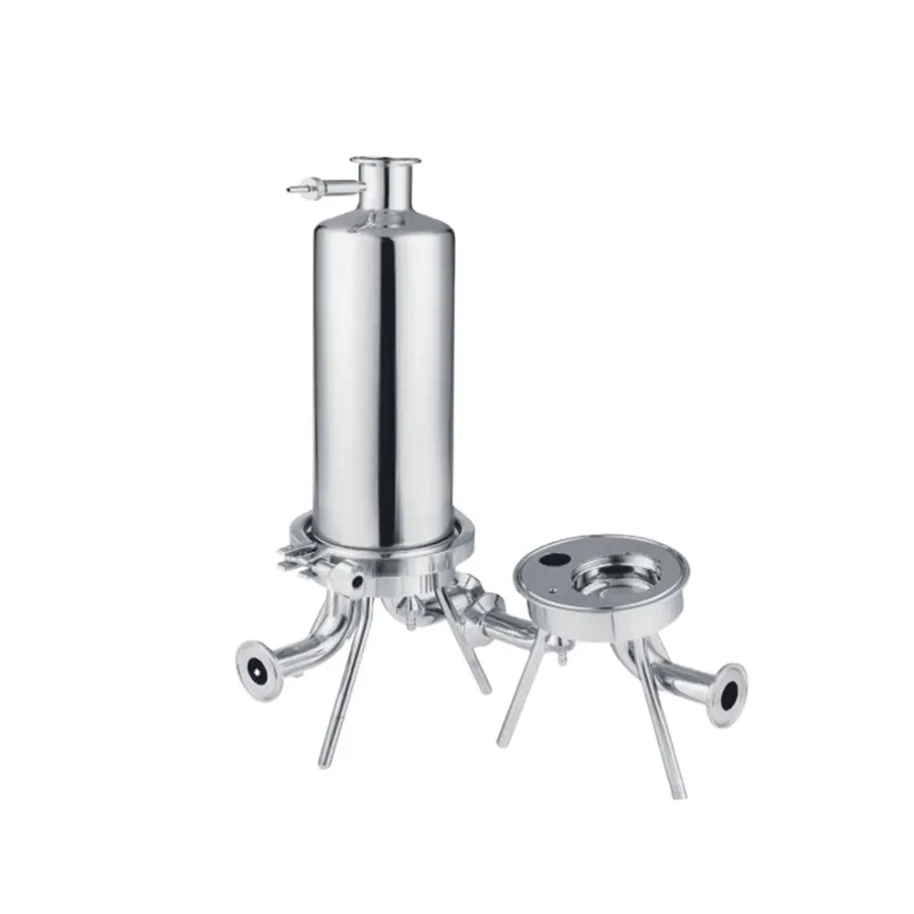 SS304 SS316L Iv Solution Multi Cartridge Housing Oral Liquid Pa Particle Pipe Micropore Filter