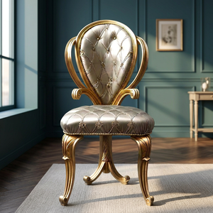 Luxury Designer Royal Convertible Tufted Single Seater <b>Sofa</b> Set Strong Teak <b>Wood</b> <b>Frame</b> Traditional Living Room Interiors - Product Image 5