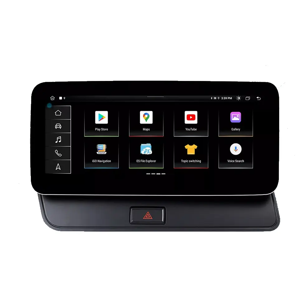 10.25 inç 4g 64g android13 Stereo oto çalar GPS navigasyon araç DVD oynatıcı oyuncu için yüksek sürüm Audi Q5 2009-2019 Wifi Carplay